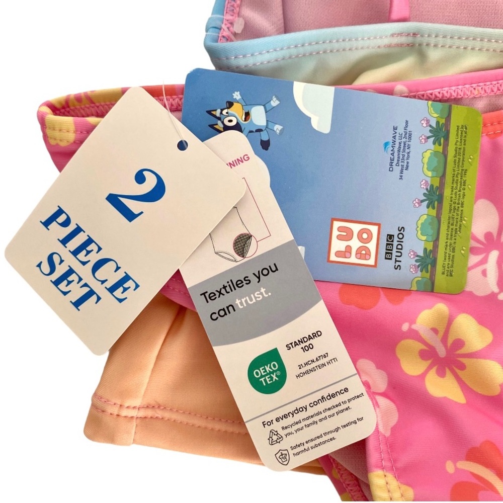 Bluey Girls Tankini 2 Piece Swimsuit - Picture 7 of 9